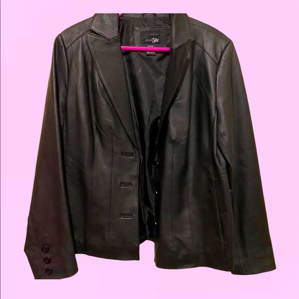 ✨90s LEATHER BLAZER